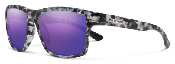 A-Team, Matte Ice Tortoise Frame, Polarized Purple Mirror Lens - Not Applicable 1