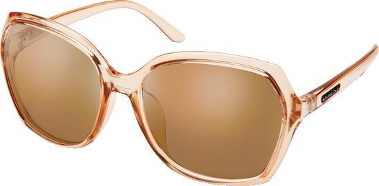 Adelaide, Crystal Peach Frame, Polarized Brown Lens Tint - not applicable 1
