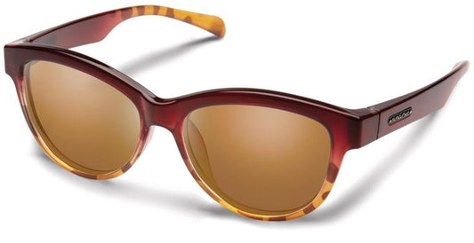 Bayshore, Raspberry Tortoise Fade Frame, Polarized Brown Lens Tint - not applicable 1