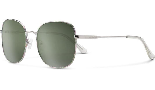 Beverly, Floral Frame, Polarized Grey Green Lens - not applicable 1