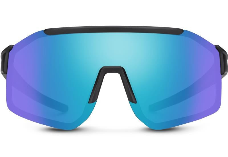 Domain, Matte Black Frame, Polarized Blue Mirror Lens - not applicable 1