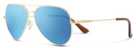 Hard Deck, Gold Frame, Polarized Aqua Mirror Lens - Not Applicable 1