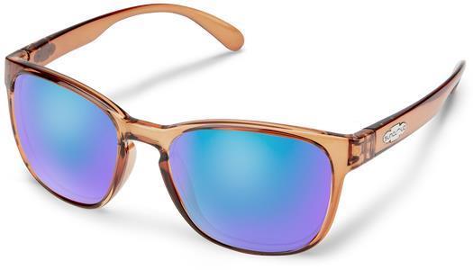 Loveseat, Transparent Brown Frame, Polarized Blue Mirror Lens Tint - not applicable 1