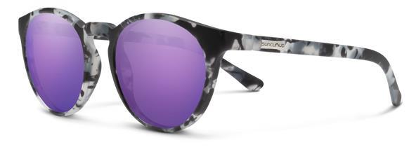 Metric, Matte Ice Tortoise Frame, Polarized Purple Mirror Lens - Not Applicable 1