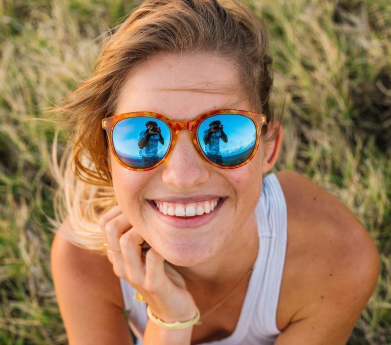 Makani, Blonde Tortoise Frame, Aqua Lens  - Not Applicable 3