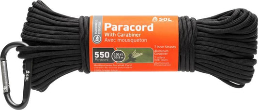 550 Paracord 30 m / 100 ft with Carabiner - not applicable 1