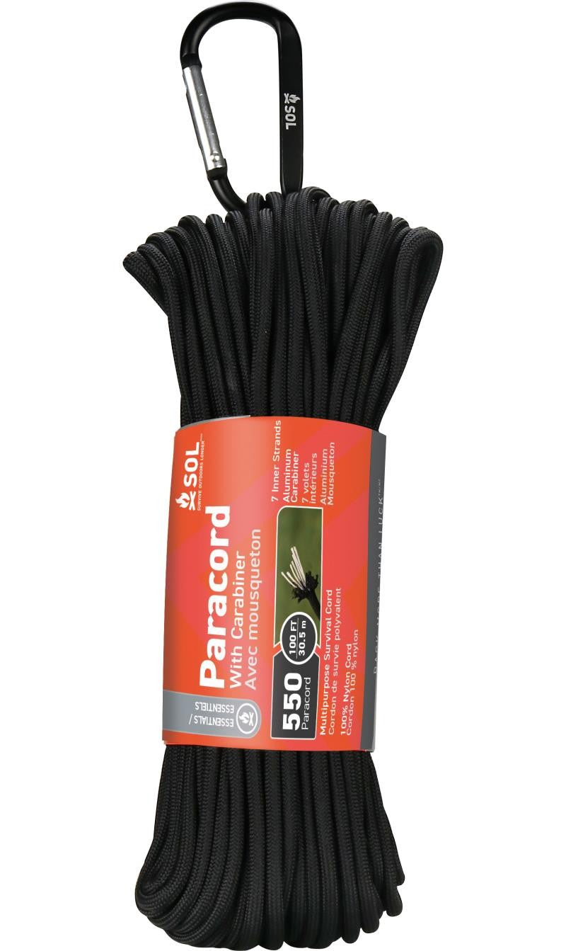 550 Paracord 30 m / 100 ft with Carabiner - not applicable 1