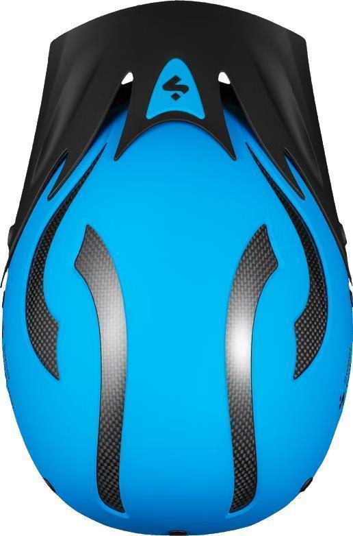 Rocker Helmet - Neon Blue 4