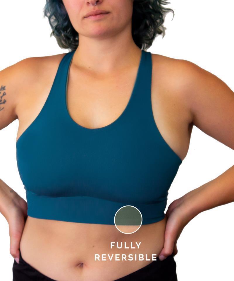 MARA Crop Top - Womens - Sage / Ocean 3