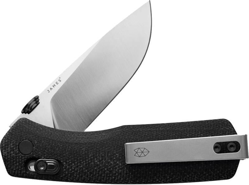 The Carter - black / stainless / micarta / straight 1