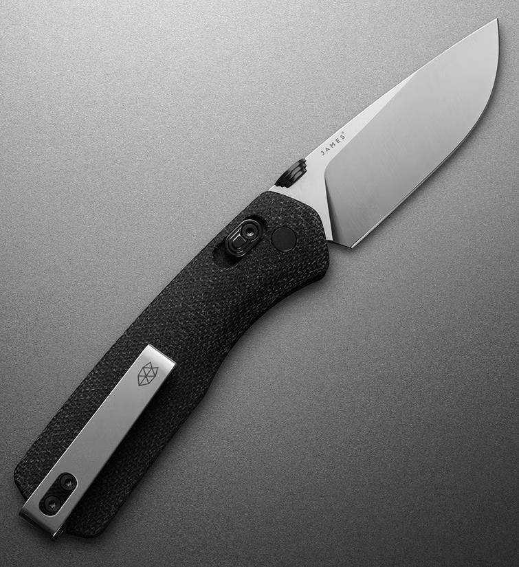 The Carter - black / stainless / micarta / straight 1
