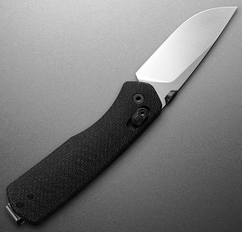 The Carter - black / stainless / micarta / straight 1