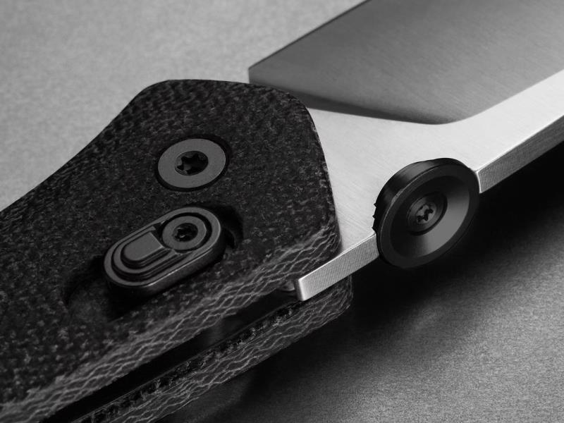 The Carter - black / stainless / micarta / straight 1