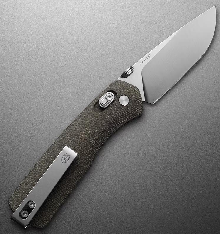 The Carter - od green / stainless / micarta / straight 1