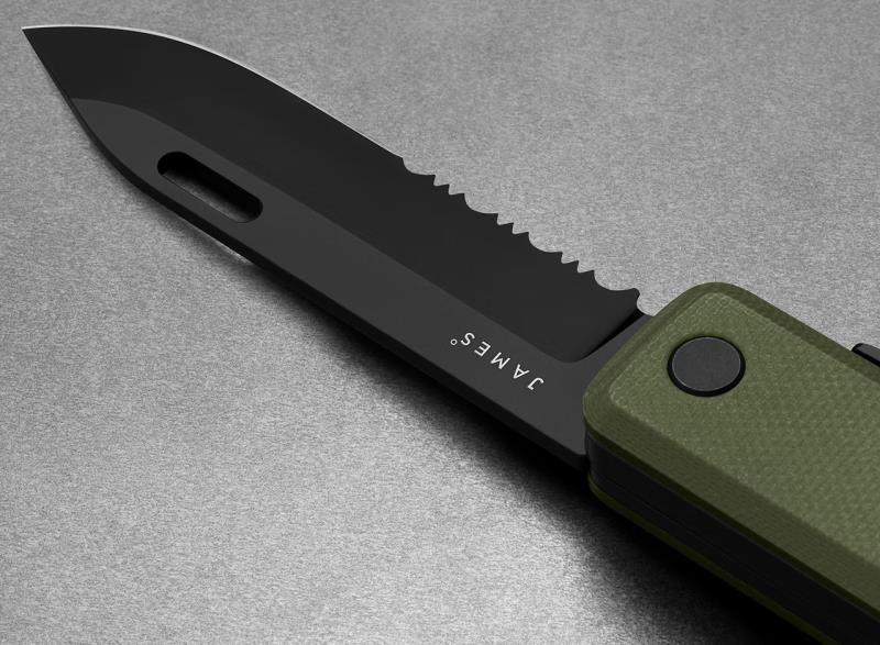The Ellis - Scissors - OD Green / Black / G10 / Serrated 2