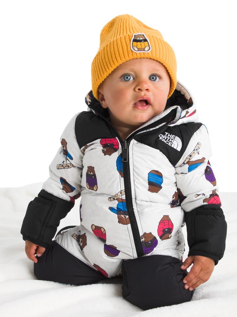 1996 Retro Nuptse Printed One-Piece - Baby - tnf white nuptse bears print 1