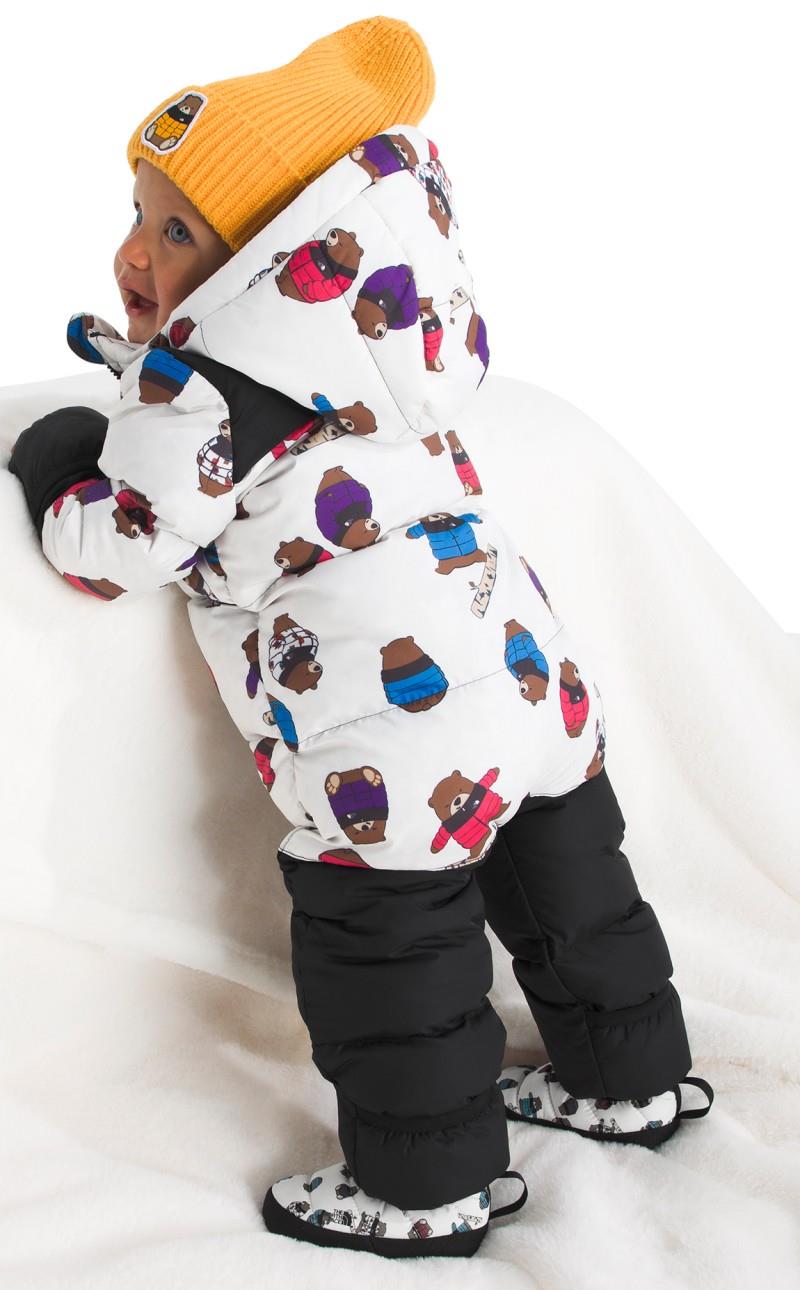 1996 Retro Nuptse Printed One-Piece - Baby - tnf white nuptse bears print 1