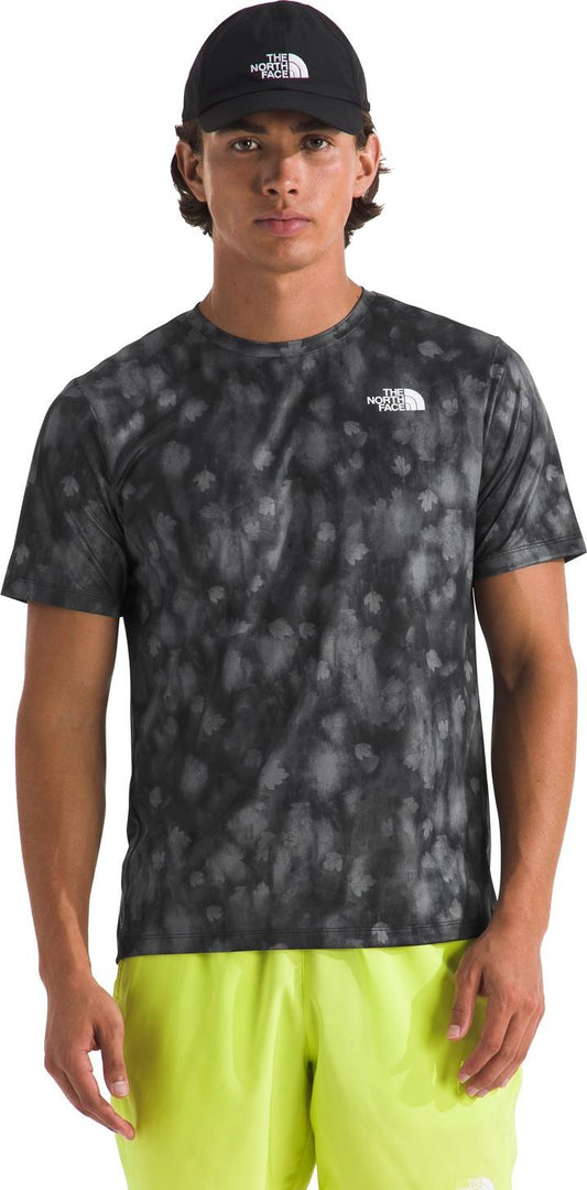 24/7 Printed SS T-Shirt - Mens - tnf black diffused nature print 1