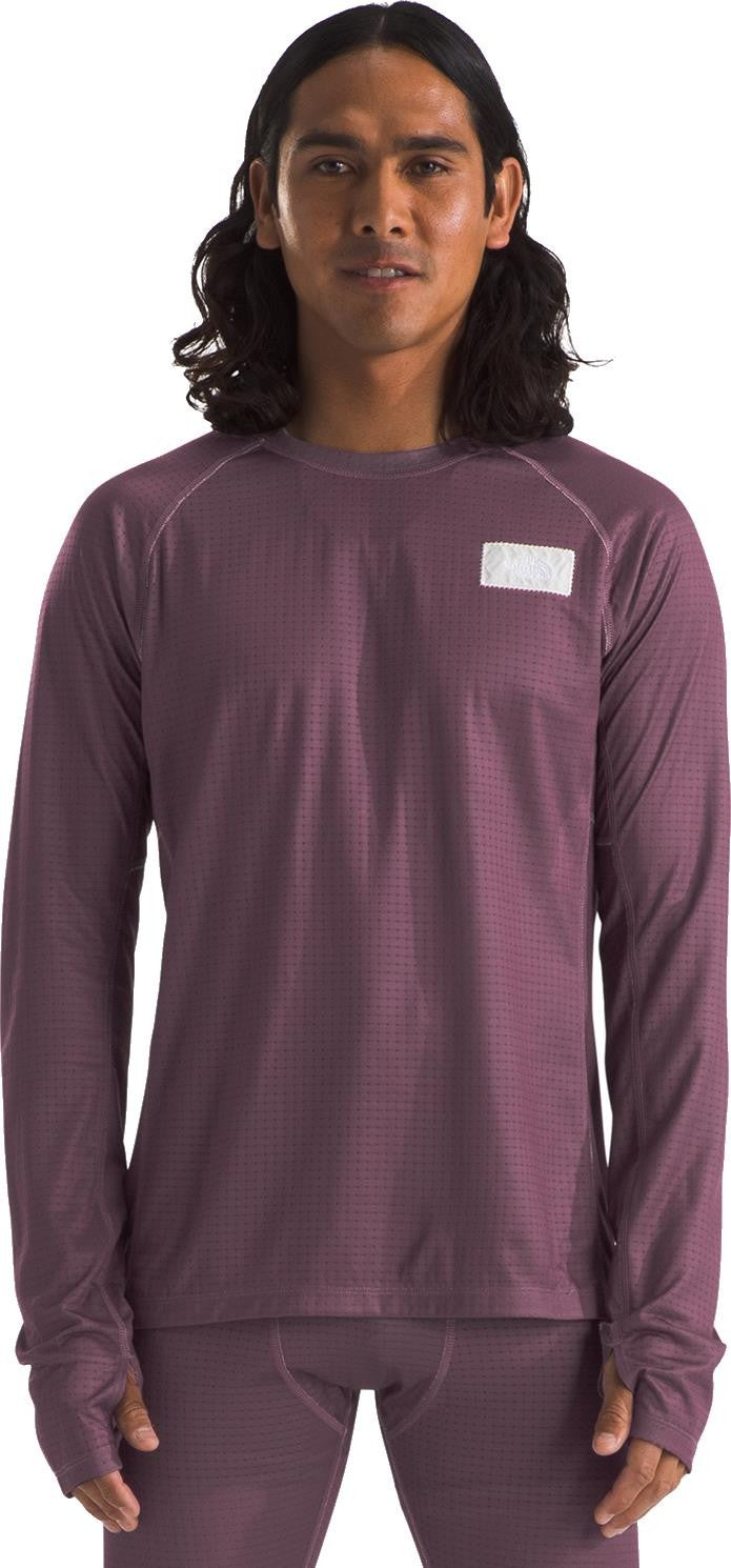 A68A Circular DotKnit Crew - Mens - midnight mauve 1