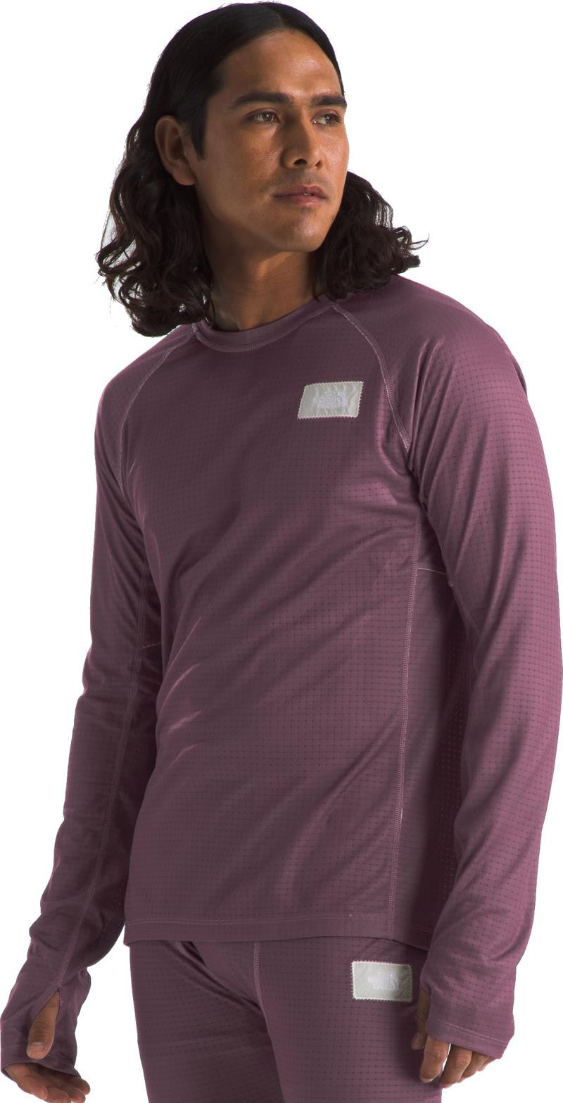 A68A Circular DotKnit Crew - Mens - midnight mauve 1
