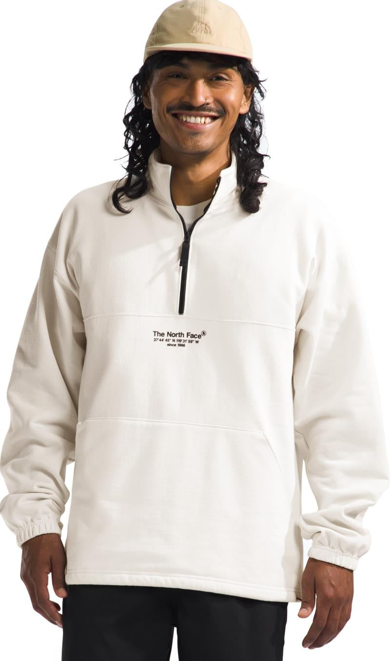 AXYS 1/4 Zip Fleece - Mens - white dune 1