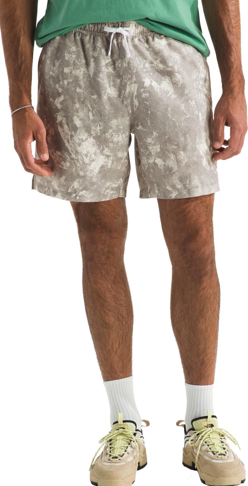Action 2.0 Printed Shorts, Long - Mens - stone slab chalk texture print 1