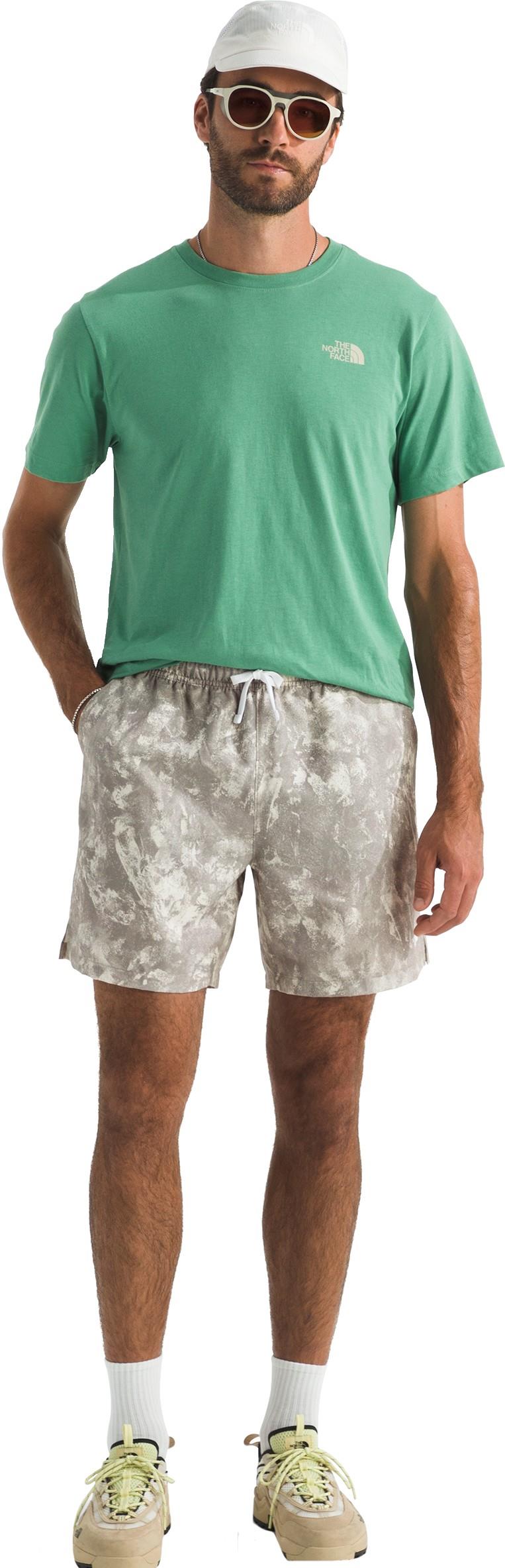 Action 2.0 Printed Shorts, Reg - Mens - stone slab chalk texture print 1