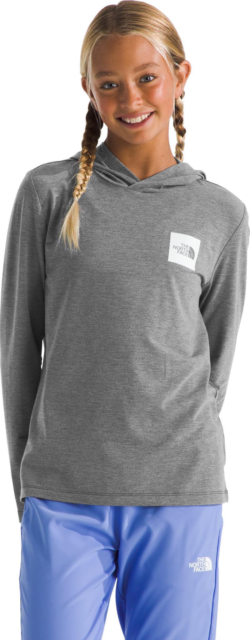 Adventure Graphic LS Hoodie - Teen - tnf medium grey heather 1