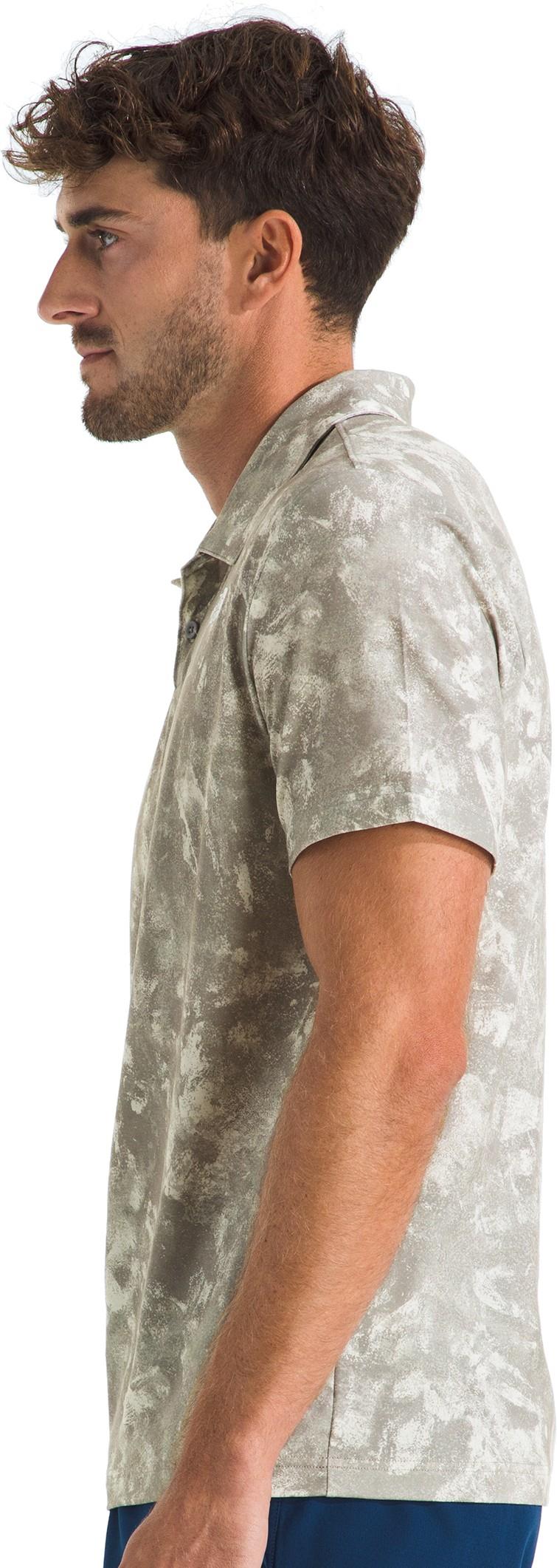 Adventure Printed Polo - Mens - stone slab chalk texture print 1