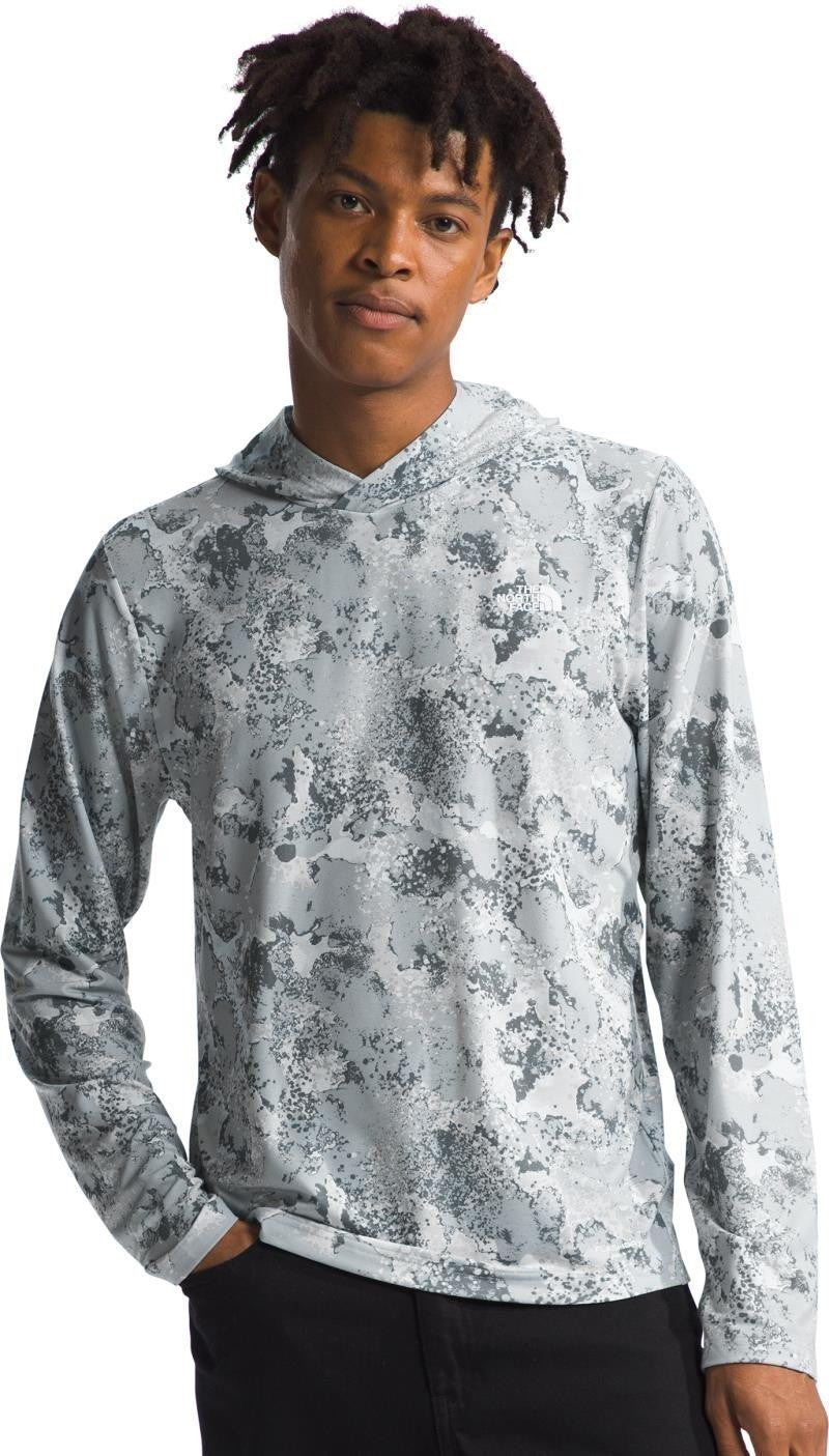 Adventure Sun Hoodie - Mens - high rise grey moss camo print 1