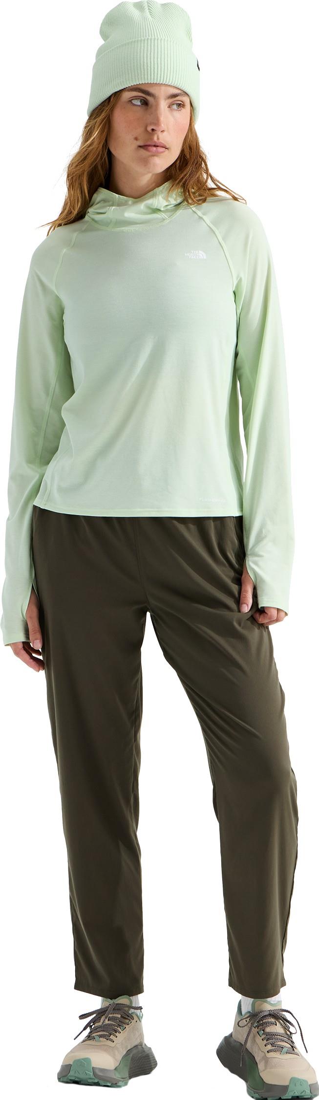 Adventure Sun Hoodie - Womens - calcified lime 1