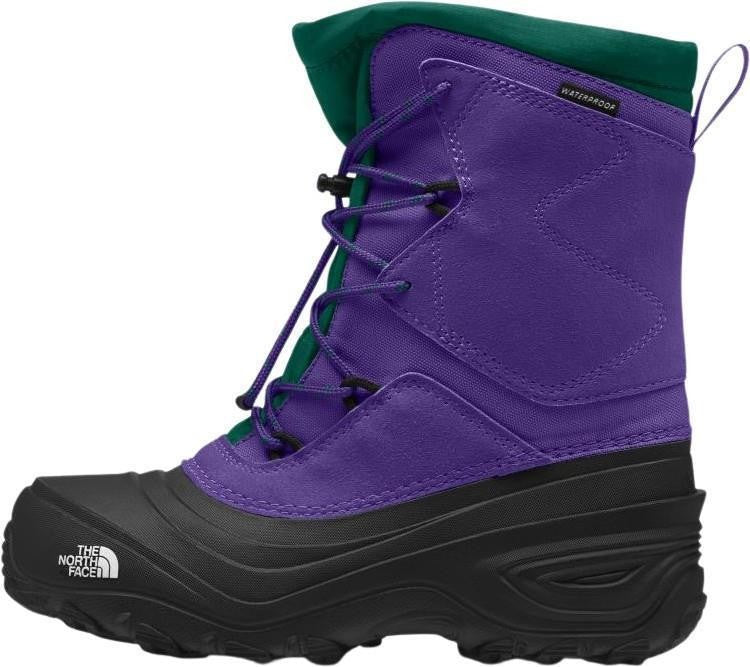 Alpenglow V WP - Youth - peak purple / evergreen 1