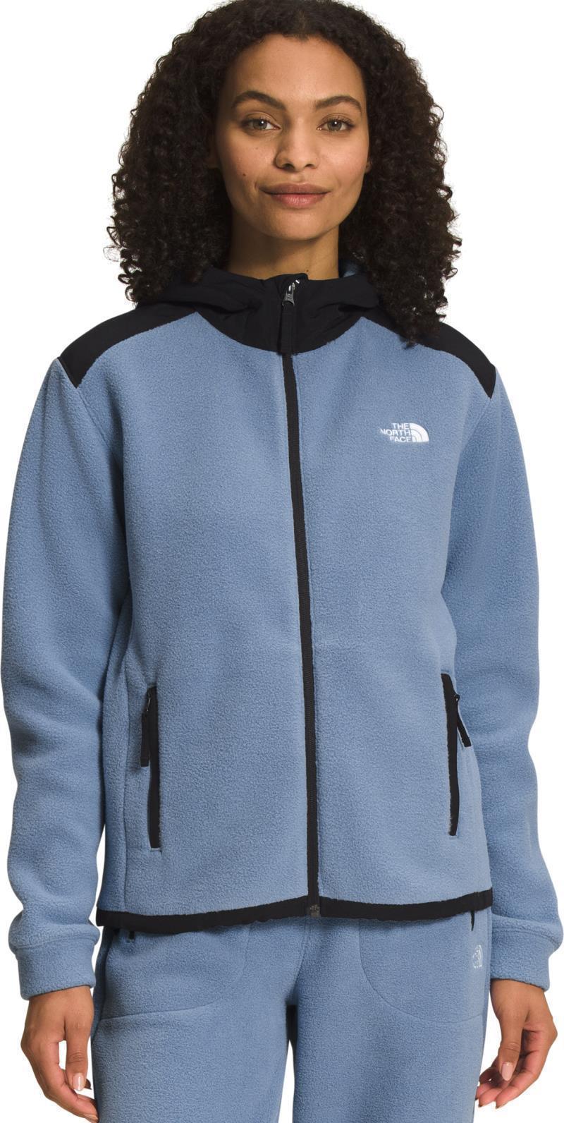 Alpine Polartec 200 Full Zip Hooded Jacket - Womens - Folk Blue / TNF Black 1