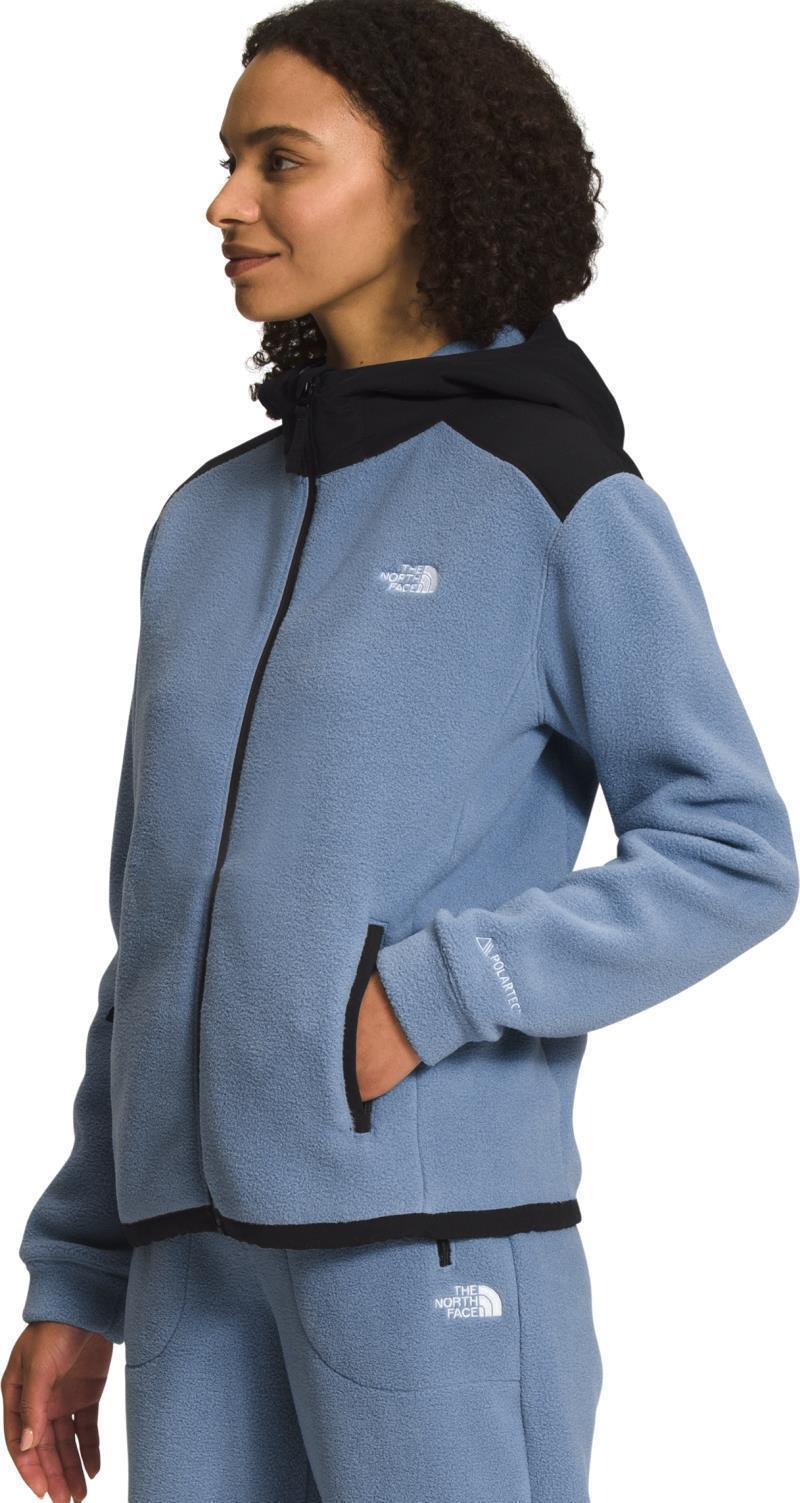 Alpine Polartec 200 Full Zip Hooded Jacket - Womens - Folk Blue / TNF Black 3