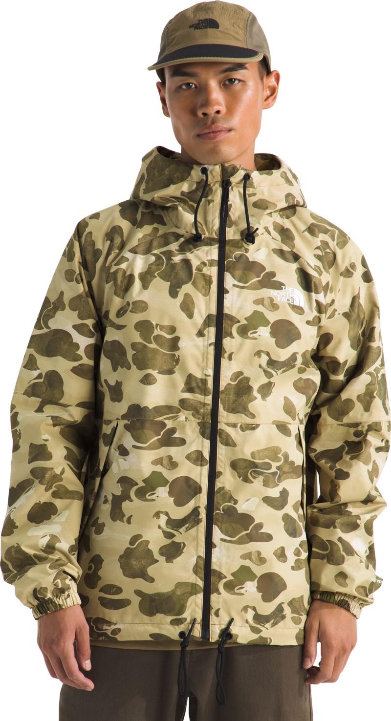Antora Printed Rain Hoodie - Mens - cedar heritage print 1