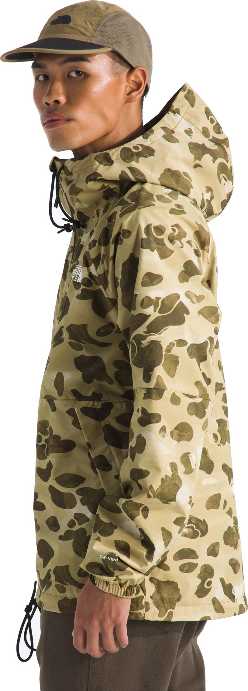 Antora Printed Rain Hoodie - Mens - cedar heritage print 1