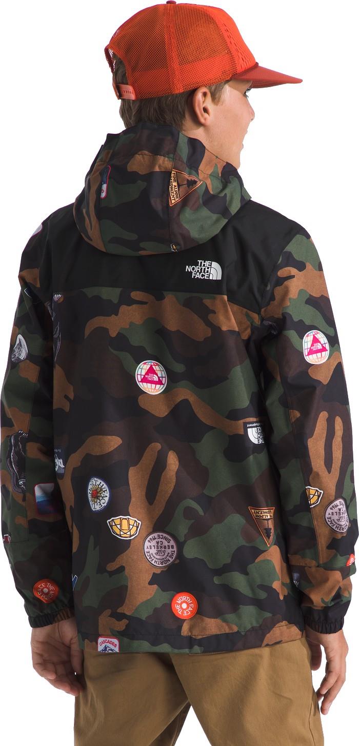 Antora Printed Rain Jacket - Boys - tnf black tnf patch print 1