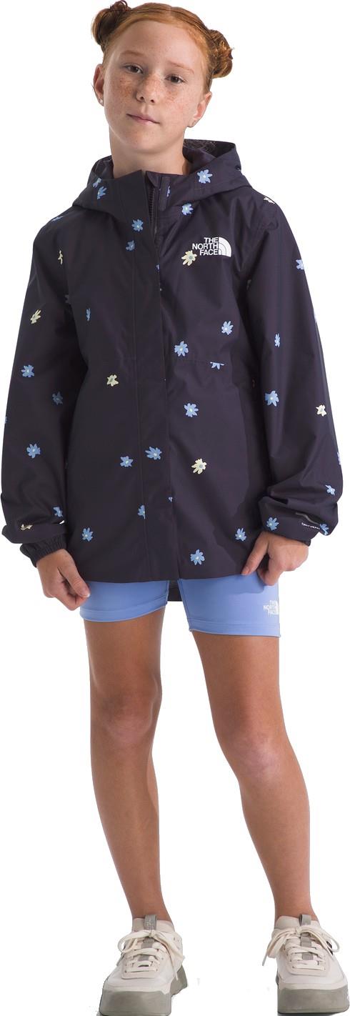 Antora Printed Rain Jacket - Girls - endless dusk simple floral print 1