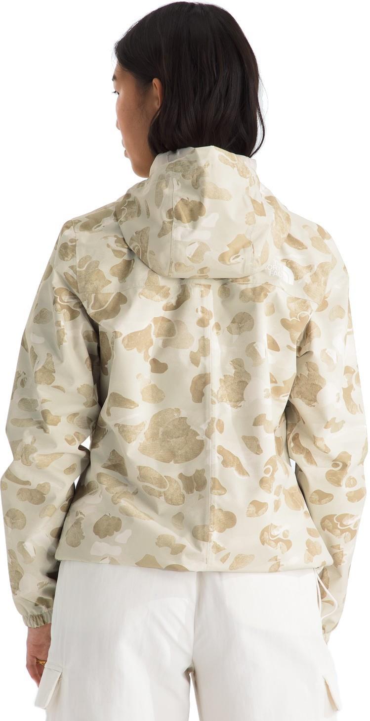 Antora Printed Rain Jacket - Womens - pale khaki heritage print 1