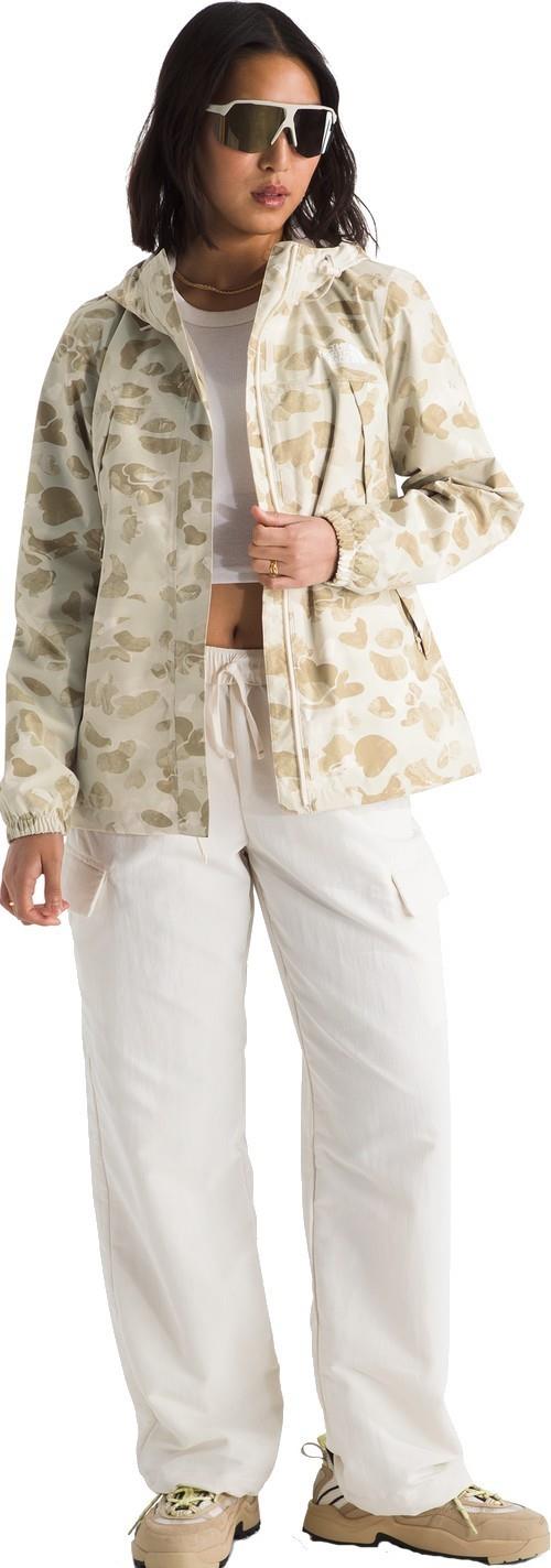 Antora Printed Rain Jacket - Womens - pale khaki heritage print 1