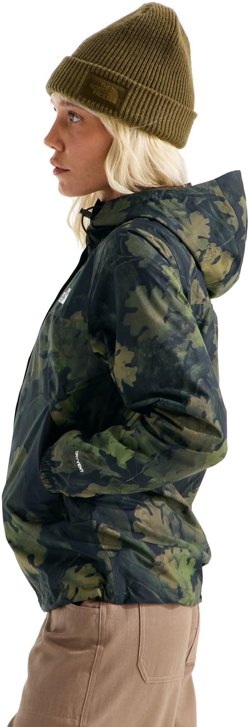 Antora Printed Rain Jacket - Womens - woodland green yosemite oak print 1