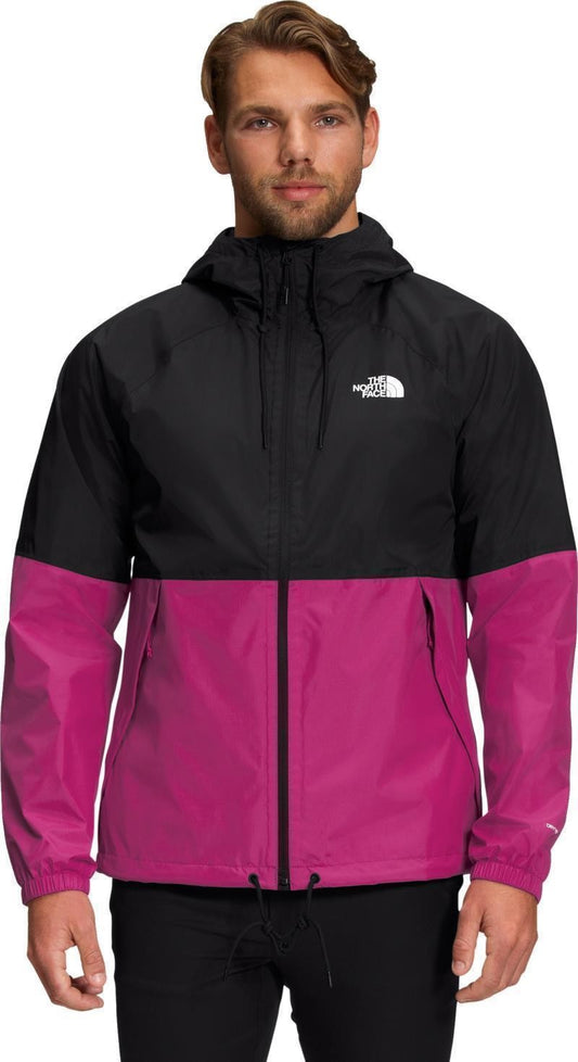 Antora Rain Hoodie - Mens - tnf black / fuchsia pink 1