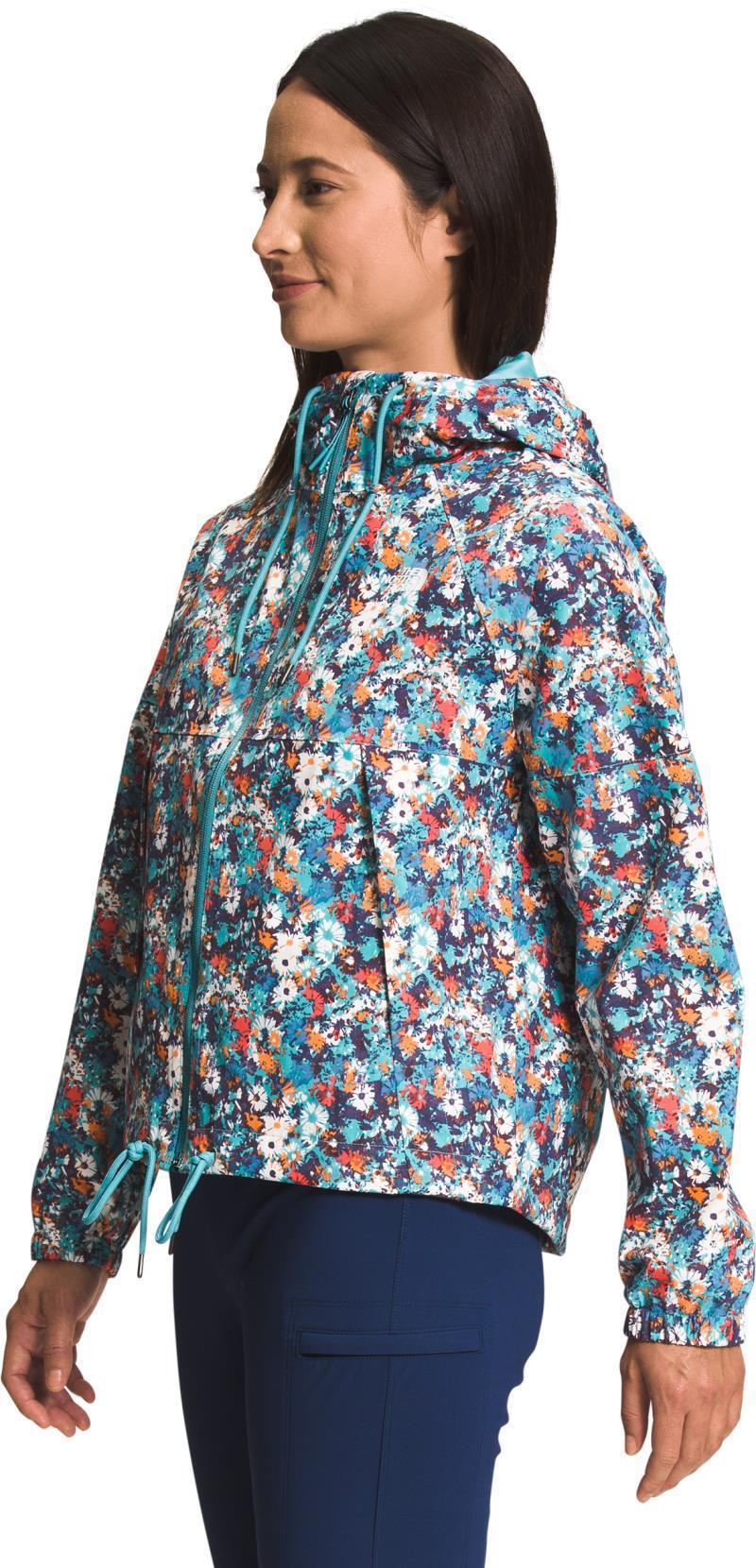 Antora Rain Hoodie - Womens - Reef Waters Wild Daisy Print 2