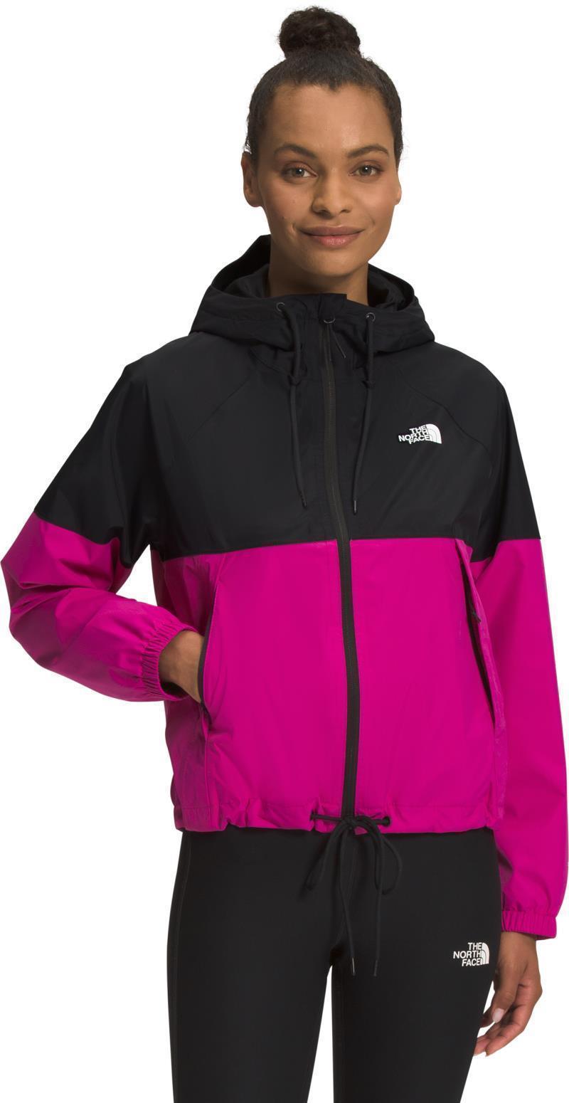Antora Rain Hoodie - Womens - TNF Black / Fuchsia Pink 1