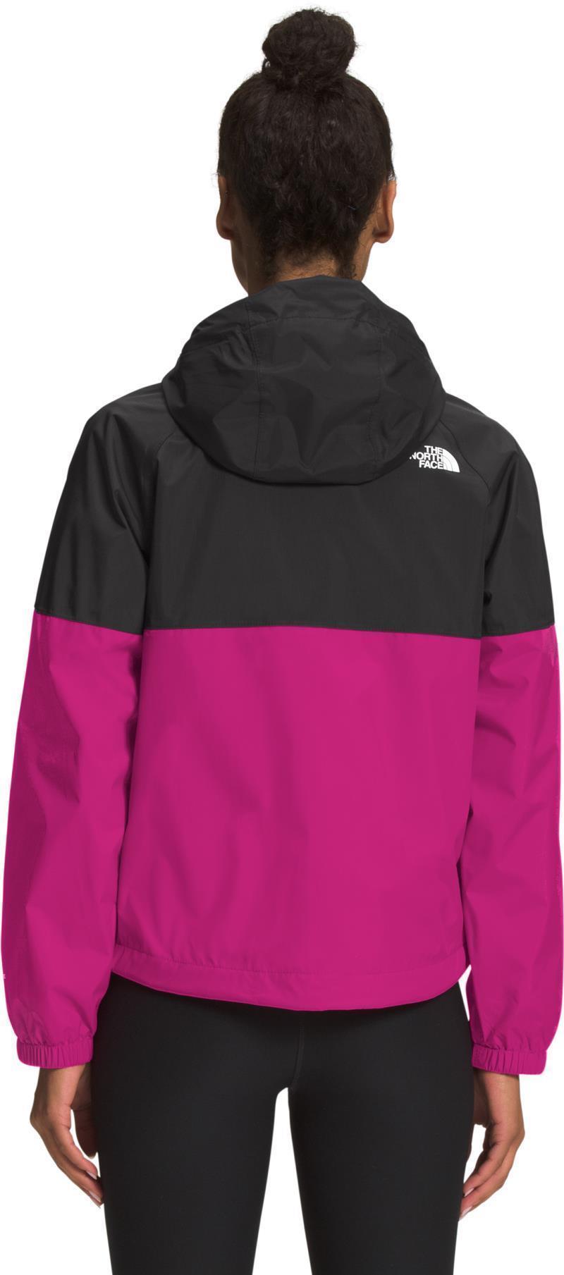 Antora Rain Hoodie - Womens - TNF Black / Fuchsia Pink 3