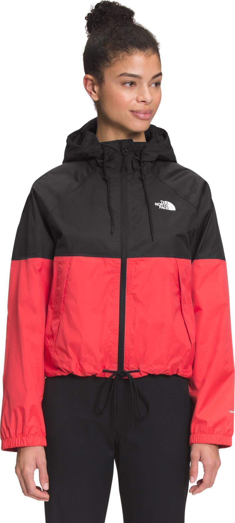 Antora Rain Hoodie - Womens - TNF Black / Horizon Red 1