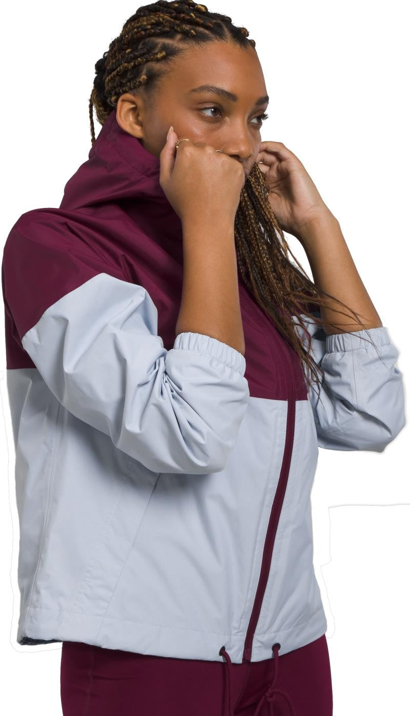 Antora Rain Hoodie - Womens - boysenberry / dusty periwinkle / mandarin 1