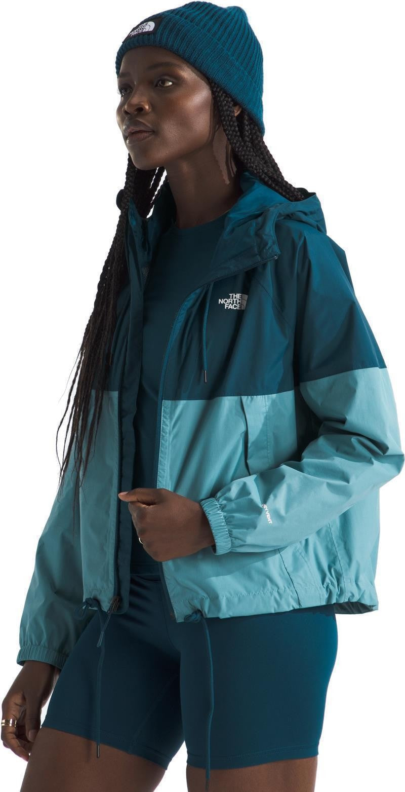 Antora Rain Hoodie - Womens - midnight petrol / algae blue 1