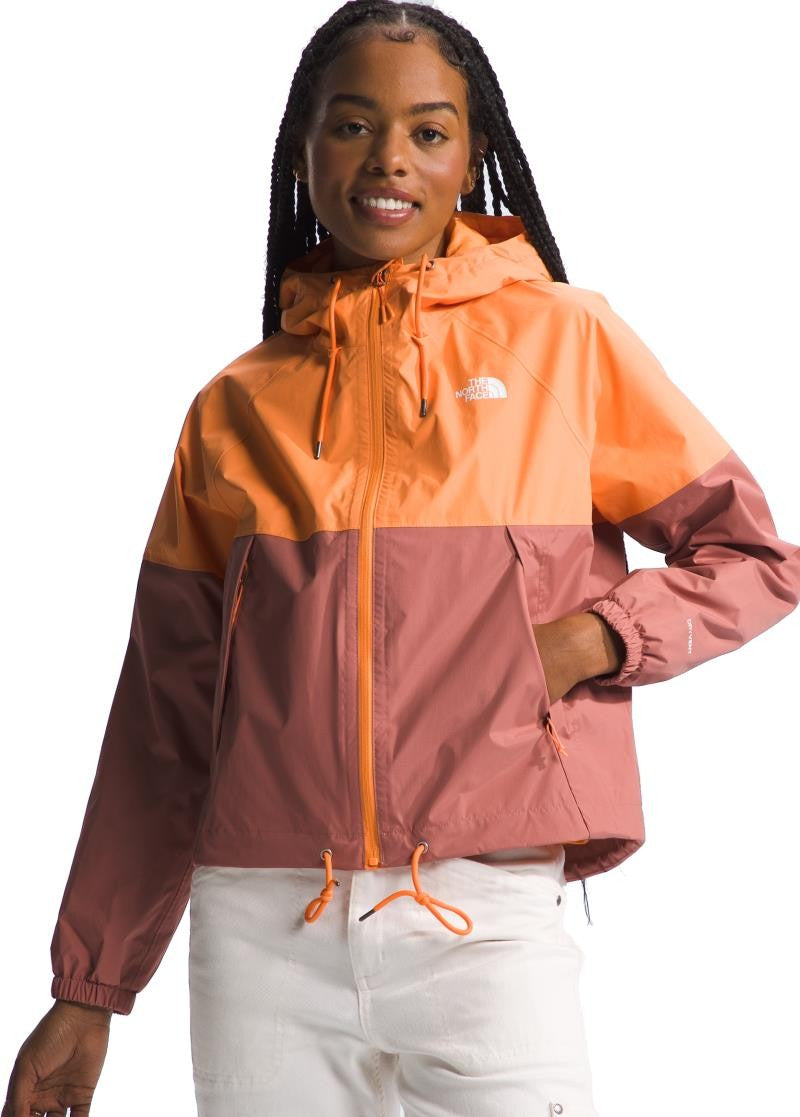 Antora Rain Hoodie - Womens - peach granite / light mahogany 1