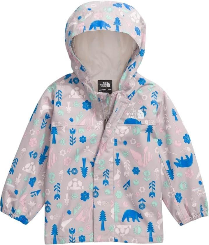Antora Rain Jacket - Baby - moonstone grey multi pitch print 1